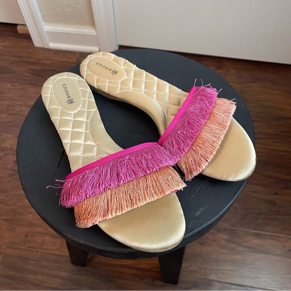 Birdies Sparrow Fringe Sandals